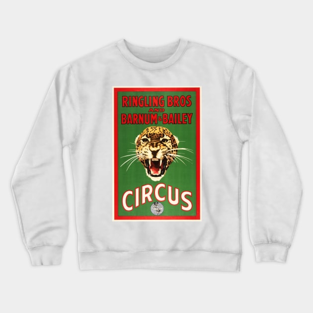 Ringling Bros And Barnum & Bailey CIRCUS Greatest Show On Earth Lithograph Poster Crewneck Sweatshirt by vintageposters